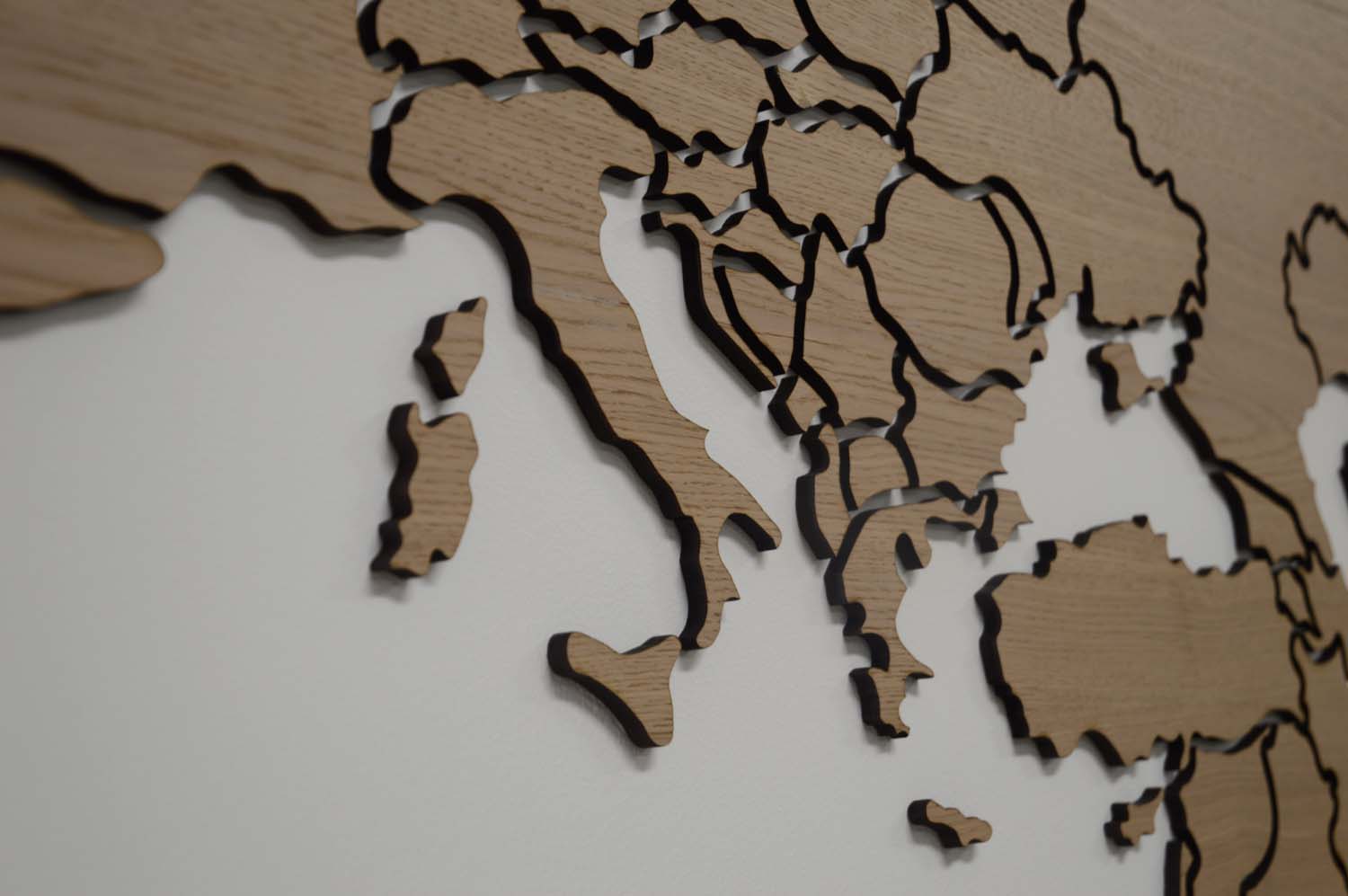 Италия, Европа, карты из дерева